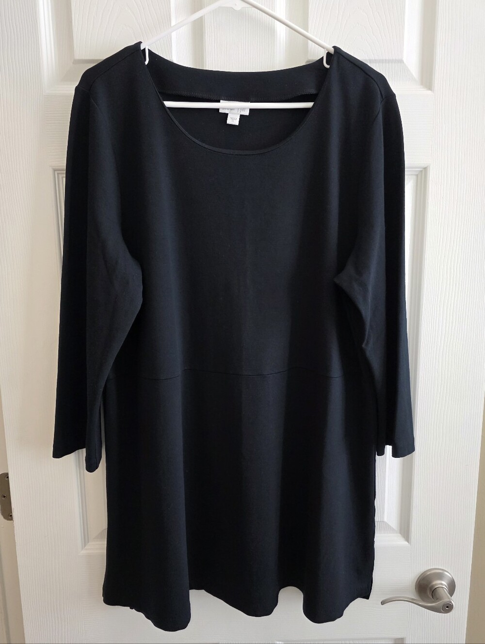 J Jill Ponte XL Black Tunic Top Long Sleeve Career